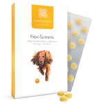 Healthspan Flexi-Turmeric For Dogs (120 Tablets) | Joint Health Support | Vitamin C & Brewers’ Yeast | 400mg High-Grade Turmeric | Pet Health