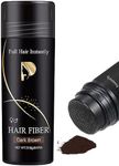 Hair Building Fibers - Hair Fibers Dark Brown, Professional Quality Fibre Hair Powder Spray for Thinning Hair & Bald Spots, Full Hair Instantly, Hair Loss Concealer for Men and Women