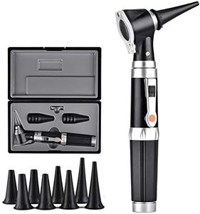 Jiusion 3X Otoscope with LED, Portable Handheld Ear Check Magnifier with 8 caps and 1 Storage case for Doctor Nurse Adult Kid Dog Cat Pet