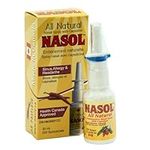 Nasol Capsaicin Nose Spray Decongestant Nasal Spray 1oz/30 ml - Natural Allergy Nose Spray For Stuffy Nose, Natural Sinus Spray, Nasal Decongestant Spray Providing Relief From Sinus Pressure, Headaches, Nasal and Sinus Congestion (1)