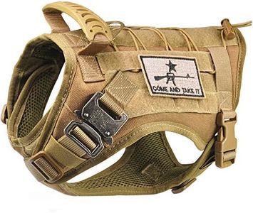 SALFSE Tactical Service Dog Vest Harness K9 Military Molle Dog Vest for Outdoor Training Hunting Waterproof Pet Dog Harness with Rubber Handle & Metal Buckle