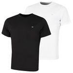 Calvin Klein Mens 2 Pack Tech T-Shirt - Black/White - M