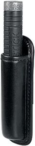 Molded Expandable Baton Holder Holds 16-Inch or 21-Inch Expandable Baton (Black Plain Artificial Leather)