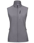 33,000ft Women's Lightweight Running Vest Outerwear with Pockets, Windproof Sleeveless Jacket for Golf Hiking Travel