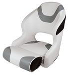 Wise 3315-1782 Baja Series Bucket Seat with Bolster, Brite White/Grey/Black