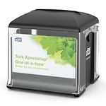 Tork 272808 Xpressnap Snack Tabletop Napkin Dispenser / Paper Dispenser Suitable for N10 Interfold Napkins / Signature Design / Black