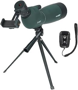 SVBONY SV28 PLUS Spotting Scopes with Tripod, Angled Spotter Scope with Digiscoping Phone Adapter, IP65 Waterproof Fogproof Long Range Spotting Scope for Target Shooting, Birding, Hunting