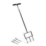 ARTEMIS Lawn Aerator with BOTH Replaceable Hollow & Solid Spike Tines Stainless Steel