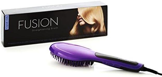 Fusion Ceramic Hair Straightening Brush in Purple