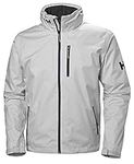 Helly Hansen Crew Hooded Midlayer Jacket Mens Grey Fog M