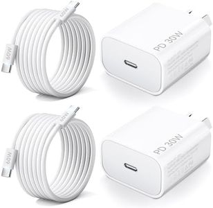 Zumist iPhone 16 Fast Charger - 2Pack 30W iPad Charger, USB C Charger with Type C Cable Cord, USB C Wall Charger for iPhone 16/16 Pro Max/15/15 Pro Max/15 Plus/iPad Pro 12.9/11,Android Phone S25Ultra