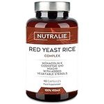 RED Yeast Rice Complex - Cholesterol Lowering Supplement - Monacolin K 2,9mg & Q10 30mg - Red Yeast Extract Gluten Free - 90 Vegan Capsules Nutralie