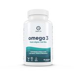 Omvits Vegan Omega 3 DHA from Algae Oil 1000mg - 60 Softgel Capsules with Vitamin E - Sustainable Algal Alternative to Fish Oil - Vegetarian Essential Fatty Acids - Supports Heart, Brain & Eyes