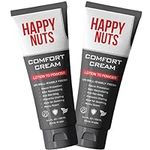 Happy Nuts Comfort Cream Deodorant For Men: Anti-Chafing Sweat Defense, Odor Control, Aluminum-Free Mens Deodorant & Hygiene Products for Men's Private Parts (2 PACK - Original)