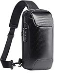 BRIGATTES Sling Bag for Men,Multifunction Password Anti-Theft Sacgear Backpack Shoulder Crossbody Chest Bag with USB Charging Port Lightweight