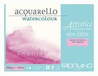 Fabriano Artistico 140 lb. Hot Press 20 Sheet Block 9x12" - Traditional White