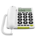 Doro PhoneEasy 312 Big Button Phone for Elderly, Corded Telephone, Living Aid, Hearing Aid Compatible, White