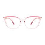 FEISEDY Blue Light Blocking Glasses Computer Glasses Women Men Cateye TR90 Frame B2772