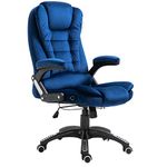 Cherry Tree Furniture Executive Recline Extra Padded Office Chair (Blue Velvet)