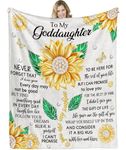 Jiaazerd Goddaughter Blanket for Goddaughter Gifts-Goddaughter Gifts from Godmother Godfather, Goddaughter Gift Ideas for Christmas,Birthday (Goddaughter)