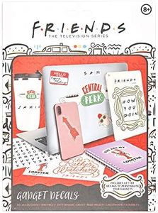 Friends Gadget Decals - 4 Sheets of Removable Waterproof Laptop Stickers