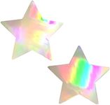 Neva Nude Care Bare Stare Holographic Starry Nights Nipztix Pasties Nipple Covers