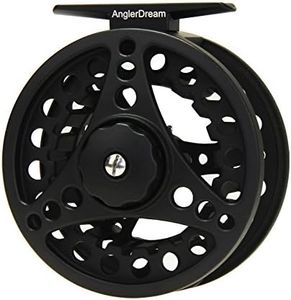 ANGLER DREAM Silver/Black (1/2WT 3/4WT 5/6WT 7/8WT) Fly Reel Aluminum Alloy Large Arbor Fly Fishing Reels