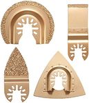 ChaRLes 4pcs Carbide Grout Blades Set Oscillating Multitool Saw Blades for Dewalt Stanley Black Decker Bosc