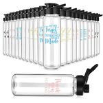 Inbagi 24 Pcs Employee Appreciation Gifts 24 oz Plastic Water Bottles Thank You Coworker Leak Proof Sports Water Bottles Team Staff Back to School Gifts for Students Teacher Women Men Office