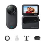 Insta360 GO 3S 128GB - 4K Tiny Portable Vlogging Camera, Hands-Free POVs, Mount Anywhere, Stabilization, 140 Min Battery Life, 10m Waterproof, AI Editing, Black, For Vlog, Travel