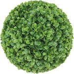 ECOOPTS 15 Inch Artificial Topiary Ball Lifelike Plants Boxwood Decor Cone, Home, Front Patio,Planter,Deck,Garden,Backyard Décor Multiple Sizes 1 Pack