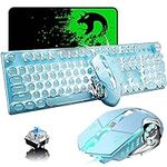Gaming Keyboard and Mouse,Retro Ste