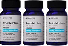 VitaMedica Arnica Montana 30X Homeopathic Tablets for Bruising Pain and Swelling | Plant Based Formula | Recommended by Plastic Surgeons | Natural Recovery Surgery Or Injury | 3 Pack | 150 Servings