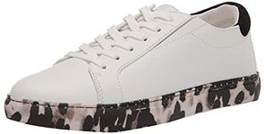 Kenneth Cole New York Women's Kam Accent Sneaker, White/Black, 5 UK