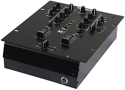 Numark M2 - 2-Channel Scratch DJ Mixer, Rack Mountable with 3-Band EQ, Microphone Input and Replaceable Crossfader with Reverse and Slope Controls