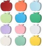 144 Pcs Fall Apple Cutouts Paper Apples Assorted Color Apple Die Cuts Fruit Paper Cut-Outs for Classroom Decor Teachers Kids DIY Craft Projects Back to School Bulletin Board Decorations, 5.9x5.9 Inch