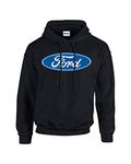 Ford Oval Hooded Sweatshirt Hoody-Black-xxl