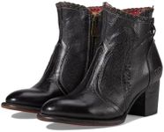 Bed|Stu Bia Womens Leather Boots, Black Rustic, Size 7.5