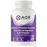 AOR - Magnesium Potassium Aspartate 80mg, 120 Capsules - Magnesium and Potassium Supplement for Heart Muscle Function & Nerve Support Formula - Potassium & Magnesium Aspartate - Support Healthy Muscle