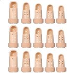 Havenport 15 Pcs Finger Splint Brace, Mallet Finger Splints Pinky, Plastic Finger Protector Support for Arthritis Basketball, Adjustable Finger Immobilizer for Broken Finger Joint Fracture Pain