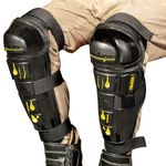 ORAZO Raptor Knee & Shin Protector | CE Level 2 K+L TYPE B Armor | Anti-Slip Straps | Bionic & Asymmetric for Comfort | Made in India