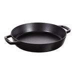 STAUB Double Handle Fry Pan, Black Matte, 13 - Black Matte, 1004524