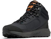 Columbia Men's Trailstorm Peak Mid Hiking Shoe, Black/Dark Grey, 9.5