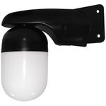 ETERNA WELLBKSTD Black Polycarbonate LED Well Glass Wall Light Corner OR Flush