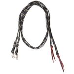 Nylon Split reins (Black/tan)