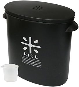 Pearl Metal RICE HB-3434 Rice Bottle, 11.0 lbs (5 kg), Includes Measuring Cup, Rice, Bag Stocks Made in Japan