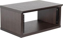 Gator Frameworks Elite Furniture Series 4U Wood Desktop Studio Rack in Dark Walnut Brown Finish (GFW-ELITERK-4U-BRN)