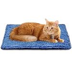 Self Warming Cat Bed, Ultra Soft Cat Dog Pet Heating Pad for Indoor Non-Slip Heated Cat Mat Thermal Blanket