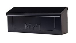 Gibraltar THHB0001 Townhouse Horizontal Style Wall Mount Mailbox, Standard, Black