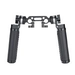 NICEYRIG Rosette Handle Leather Grip Kit with ARRI Standard Rosette Mount Adapter 15mm Rod Clamp for Camera DSLR Shoulder Rig Support System